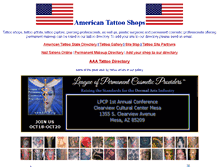 Tablet Screenshot of americantattooshops.com